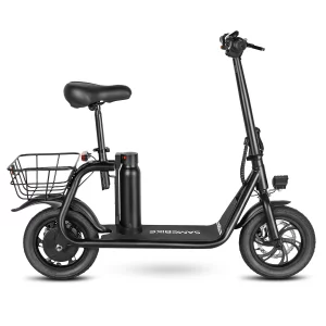 SAMEBIKE SM-C01 Foldable Seated E-Scooter - 250W Urban Commuter with Rear Basket